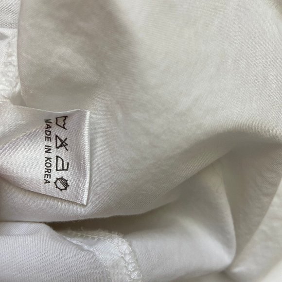 Me You Women Dolman Sleeves White Casual Button Front Shirt Sz: Small High Low - Picture 12 of 12